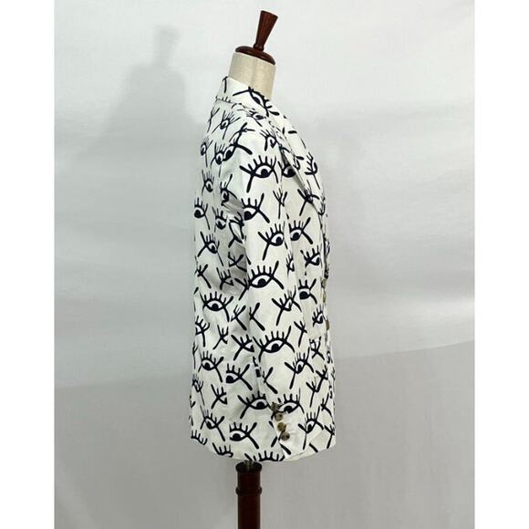 ASANTII Sz 1 S Kumbatia Double Breasted Blazer Abode Santann Eyes NWT - Picture 8 of 13